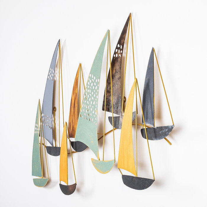 Wallity Yavuz Escultura de Pared de Metal Multicolor
